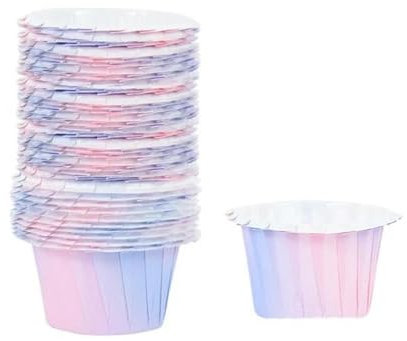 10/30Pcs Gradient Cupcake Paper Cup Oilproof Cake Liner Muffin Cup Wedding Mermaid Birthday Rainbow Party Decor Baking Supplies-B02-30pcs