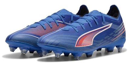 PUMA Ultra 6 Match Mxsg, Zapatillas de fútbol Unisex para Adulto, Ultra Blue Puma White Glowing Red, 47 EU