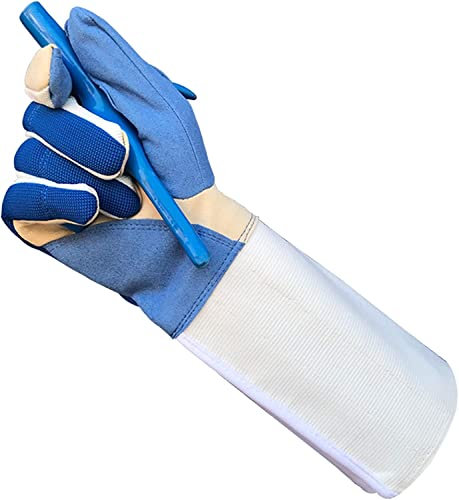 Handschuhe Gepolsterte Fechthandschuhe für Florett,rutschfeste Handschuhe für Erwachsene für Kinderfechtwettbewerbe und den tatsächlichen Kampf,Fechttrainingshandschuhe und Fäustlinge-Left hand||L