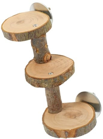 Yardwe Vogel-trainingsleiter-Spielzeug Für Papageien Holzleiter Mit Sitzstange Für Vögel Hamster Und Mäuse