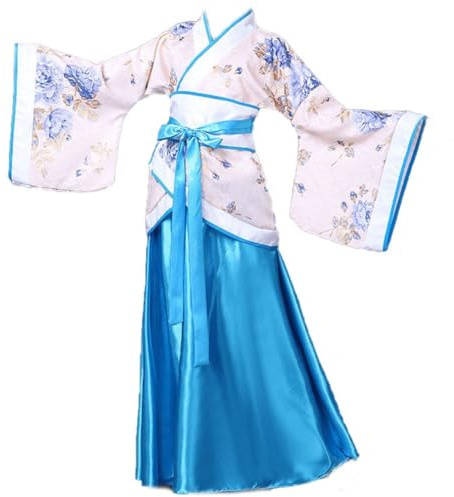 Ericetion Robe Chinoise Ancienne pour Filles, Robe Hanfu pour Enfants, Costume Traditionnel De Style Chinois Ancien, Robes Hanfu À Manches Longues pour Costume De Danse De Chœur