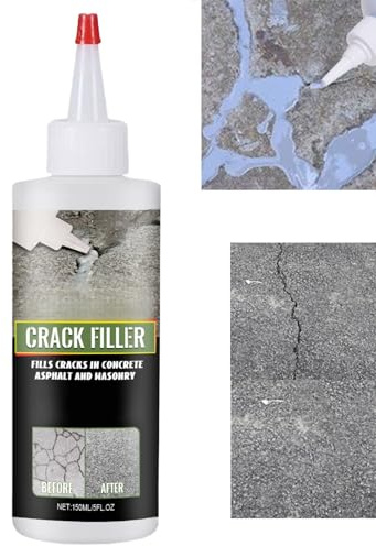 Crack Filler for Concrete,Asphalt Crack Filler,Heavy-Duty Concrete Crac/k Repair Adhesive,Waterproof Conc/rete Repair Sealant,Conc/rete Cra/ck Fil/ler Outdoor,Liquid Cement Cra/ck Fil/ler
