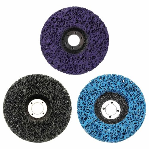 Agvdg 3 PCS Strip Discs 115mm Paint Stripper Metal & Paint Remover for Metal for Angle Grinder Clean&Remove Paint Coating Rust Welds Oxidation