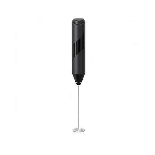 Mousseur à lait électrique portable en acier inoxydable 304 avec moteur à haute vitesse, mousseur à café portable à piles pour latte, matcha, boissons protéinées, ergonomique, compact, facile à