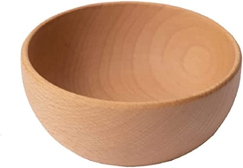 Träskål for frukt, salladsskål, serveringsfat, skål for hushållsartiklar, träskål, köksredskap, nudelsoppa, ramenskål, verktyg(6x12cm)