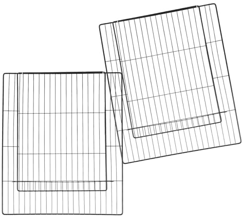 VILLCASE Pet Wire Cage Replacement Panel Heavy Duty Iron Mesh Fencing for Outdoor Garden Pet Fence 14 X 18 2pcs