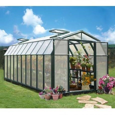 Palram Serre de Jardin en polycarbonate Rion Hobby Gardener 17,06 m², Ancrage au Sol Non