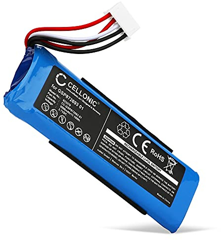 CELLONIC Batterie Compatible avec JBL Bar 5.1, Flip 4, GSP872693 01 | (3000mAh-3.7V-Lithium Polymère) pour JBL Flip 4 Special Edition, GSP872693 03A, P763098 03A