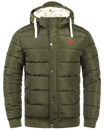 BLEND BHFrederico Herren Winterjacke Jacke Steppjacke, L, Ivy Green (77086)