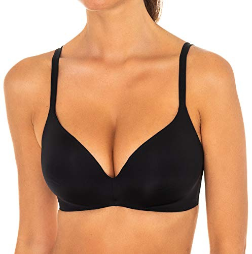 Dim BH, Damen, Triangel-BH, Paddle, ohne Armaturen, Invisifree x1 Schwarz 80D