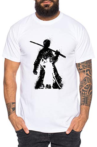 Zorro Bruch One Manga Herren Ruffy T-Shirt Anime Piece, Größe:3XL, Farbe:Weiß