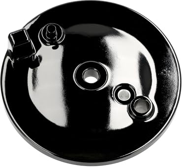 MZA Bremsschild hinten, schwarz, mit Bohrung für Bremskontakt - Simson S50, S51, S70, KR51/2 Schwalbe