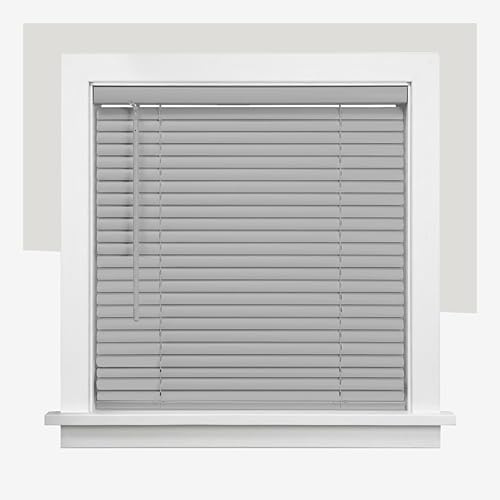 CHICOLOGY Cordless 1-Inch Vinyl Mini Blinds, Horizontal Venetian Slat Light Filtering, Darkening Perfect for Kitchen/Bedroom/Living Room/Office and More, 30 W X 72 H, Gray (Commercial Grade)
