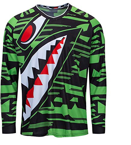 Men's Racing Shirts Summer Motocross Jersey Bicycle Sportswear MTB Jersey Long Sleeve Mountain Bike Clothes