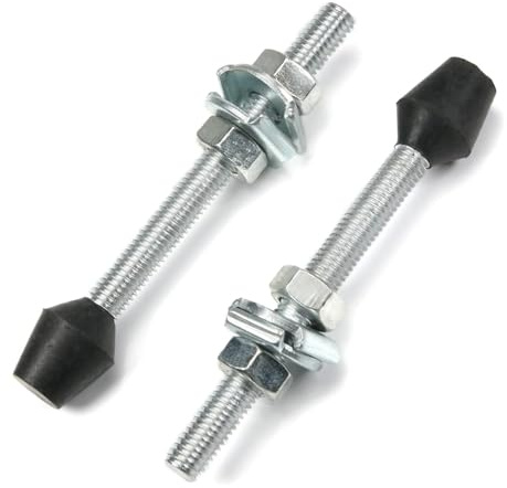 Auniwaig M10x120mm Toggle Clamps 4.72inch Carbon Steel Screw Assembly Zinc Plated Black 2pcs