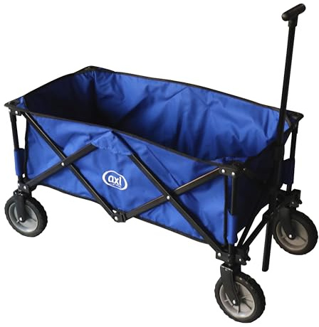 AXI AB110 Faltbarer Bollerwagen Blau | Faltwagen/Gartenwagen/Handwagen