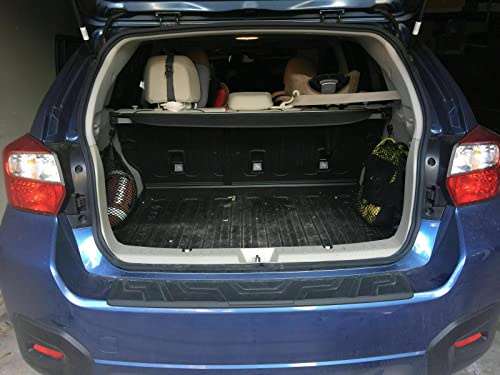 EACCESSORIES EA Trunk Side Cargo Net Set of 2 for Subaru Impreza Crosstrek XV WRX STI 2012-2025–Envelope Style Cargo Net for Wagon – Premium Mesh Elastic Car Trunk Organizer – Compatible with Impreza