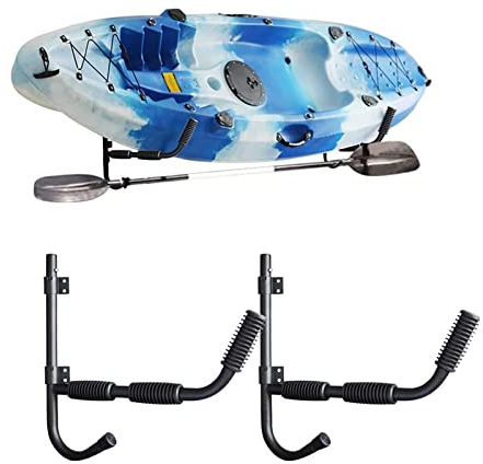Paar Surfbrett-Wandhalter, Wandhaken für den Innen- und Außenbereich oder Wandhalterung für Kanu, Kajak, Paddelbrett, Snowboard, Wakeboard