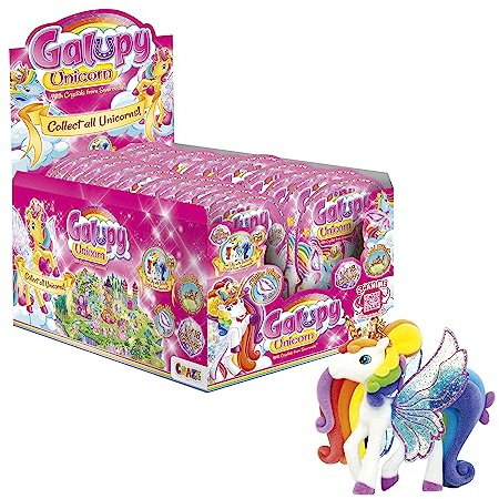 GALUPY UNICORN - Einhorn Spielzeug zum Sammeln - Komplette Schachtel mit 24 Einhorn Figuren