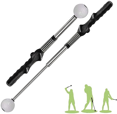 Aide à l'entraînement au Swing de Golf rétractable, entraîneur de poignée de Golf et entraîneur de Swing de Golf pour l'échauffement, Club de Golf pour droitier pour la Pratique en intérieur,