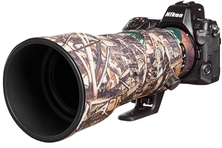 easyCover - Lens Protection Camouflage Cover - Objektivschutz - Schutz für Ihr Kameraobjektiv - Geeignet für Nikon Z 400mm f/4.5 VR S - Wald Camouflage