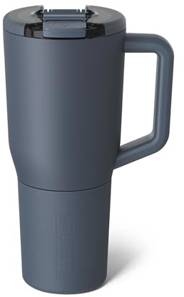 BrüMate Müv 1L Coffee Travel Mug with Handle, 100% Leakproof Thermal Cup | for Hot & Cold Drinks, Stainless Steel Insulated Flask, Reusable Tumbler for Commuting & Outdoors, (Nightfall Blue)
