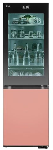LG GBG719MDNN Moodup Frigorifero Combinato Instaview, Classe D, 352l, Porte Colorate Personalizzabili, Display Touch, Cassa Bluetooth Integrata, Connettività Wi-fi, Linear Cooling, Metal Fresh