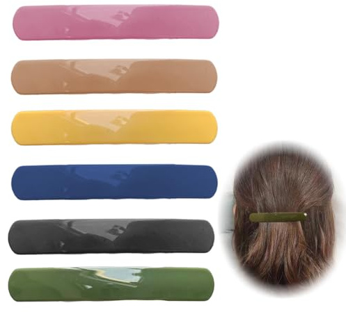DWFEYOI Pinces à Cheveux pour Femme, Lot de 6 Pinces à Barrette pour Femme, Pinces à Barrette françaises, Accessoires pour Cheveux Classiques Vintage Snap Barrette