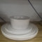 Homikit vajilla de gres de 18 piezas, vajilla para 6 personas, vajilla con platos de postre, cuencos para cereales, blanco clásico moteado, lavable en lavavajillas