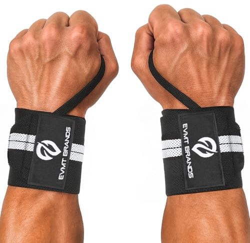 EVMT Brands Evmt Premium Gewichtheber-Handgelenkbandagen 20 Stück. Strapazierfähige Gurte Für Gewichtheben, Verbesserte Handgelenkunterstützung. Ideale Hebegurte