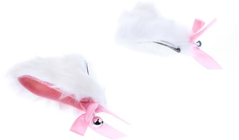 LIFKOME 1paar Katzenohren Haarclip Für Mädchen Niedliche Haarspange Mit Glocke Und Schleife Für Halloween Cosplay Und Partys Charmante Haaraccessoires Für Besondere Anlässe