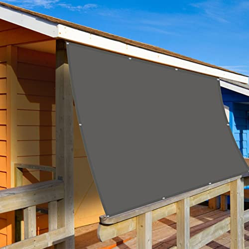 Pali parasole per vela, 1,5 x 2,6 m, tessuto permeabile per cortile, giardino, struttura ombreggiante, facile installazione e protezione UV
