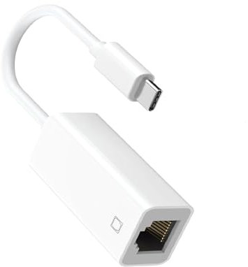 USB C to Ethernet Adapter for iPhone 16 15,[Apple MFi Certified] Type C to Gigabit Ethernet Adapter,Portable RJ45 LAN Network Cable for Apple iPhone 16 15 Pro Max MacBook iPad Galaxy Pixel PC Laptop