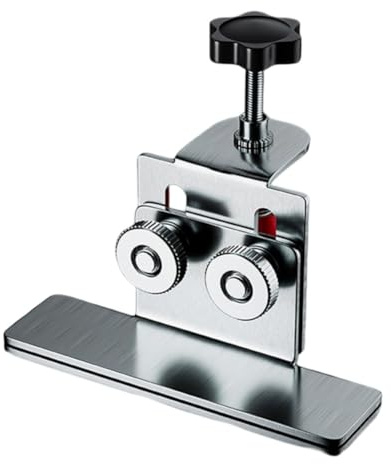 Outil d'installation de porte d'armoire multifonction pour le travail du bois – Positionneur en acier inoxydable avec verrouillage en un clic, serrage de 36 mm maximum, design compact pour bricolage