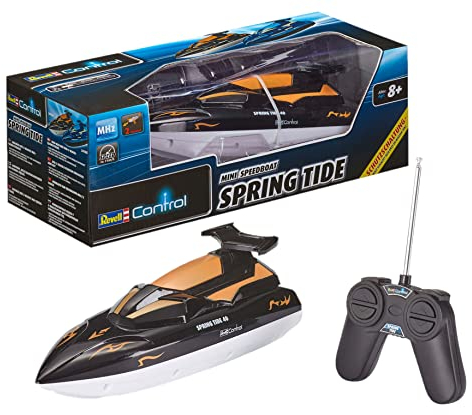 Revell Control Spring Tide I Ferngesteuertes RC Boot I für Kinder und Erwachsene ab 8 Jahren I Mit LI-ION Akku für Stundenlangen Spaß I GHz Fernsteuerung I Ideal für Einsteiger