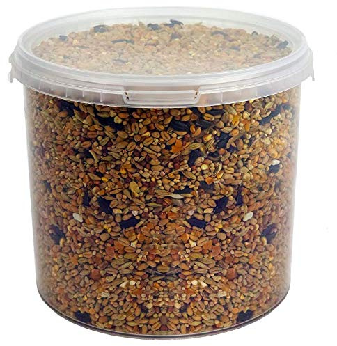 GardenersDream Simply Nutritious Wild Bird Food Mix | Husk Free Garden Seed | Contains Black Sunflower, Wheat and Small Seeds | Natural Feed Mixture | Protein Rich Balanced Vitamin Recipe (5L Tub)