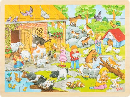 Einlegepuzzle Streichelzoo (Kinderpuzzle), Gemischt