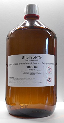 1000 ml Shellsol-T®, trementina, solvente inodore e senza aroma e detergente per pennelli