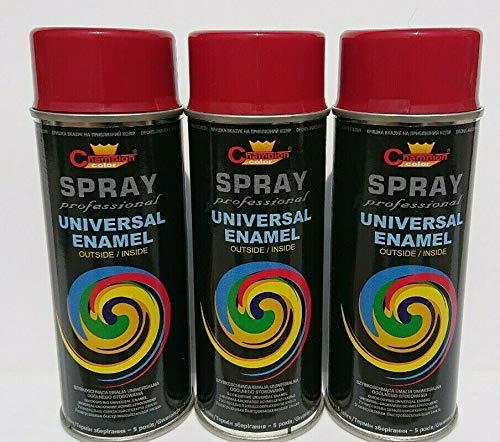 Sprühlack RAL Sprühfarbe Lackspray Spraydose 400ml - RAL 3011-3 Stück