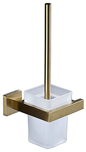 Toilettenbürste SUS304 Edelstahl rostfrei Modern Style Wandhalterung gebürstet Gold Finish GT21109BG