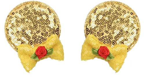 CLGIFT Minnie Ears Baby/Toddler Headband with Hair Clip (Belle)