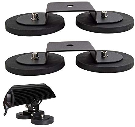 RIGIDON 2x 88mm led arbeitsscheinwerfer led lichtleiste lightbar halterung | universal starke magnetische, Pkw-dachhalterung, arbeitslicht-halterung, für auto offroad SUV ATV LKW KFZ 4x4 fahrzeuge boot