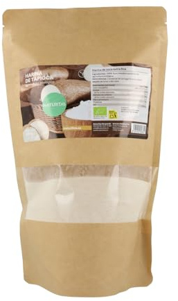 Harina de tapioca BIO | 400 g | Naturitas Essentials | Rico en fibra e hidratos de carbono | 100% origen agrícola | Harinas