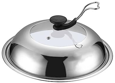 Burgerhaube Topfdeckel Topf Pfanne Glasdeckel: Pfannendeckel Speiseglocke Teppanyaki Dampfgarer Deckel Lebensmittel Abdeckung Steak Abdeckhaube K? Dome für Cheesburger Wok Deckel