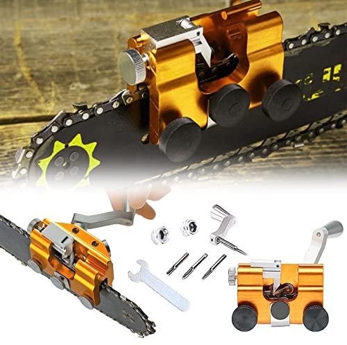 Plantilla de afilar cadena de motosierra para afilar cada diente, afilador de motosierra manual portátil, juego de afiladores de dientes de lujo para todo tipo de motosierras eléctricas