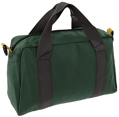 Tragbare Werkzeugtasche Leer 35x20x13cm Große Leinwand Wasserdicht Tool Bag mit Griff, Mehrzweck Verschleißfest Werkzeugkoffer Elektriker Zimmerei Werkzeug Organizer Tasche