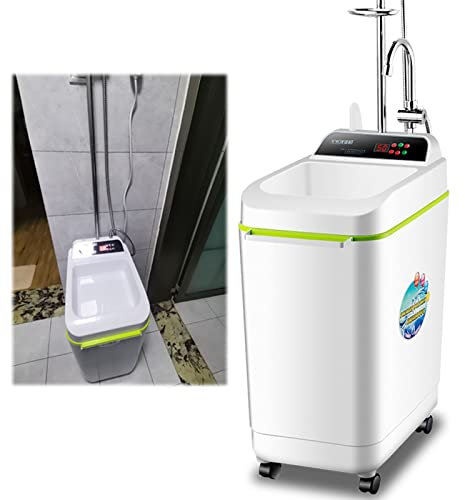 CUPLES Chauffe-Eau électrique instantané 2000 W, Machine de Bain Mobile Intelligente, avec Roues et pommeau de Douche, pour Cuisine, Salle de Bain, 220V, 100L