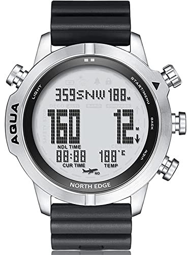 OLOTU Montre d'ordinateur de plongée multifonctionnelle, Montre électronique de température de Boussole de baromètre d'altimètre, Montre-Bracelet numérique de Sport