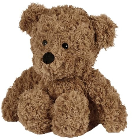 Warmies Plüsch Brauner Lockiger Bär Mikrowellen-Erwärmbarer Gewichteter Teddy mit französischem Lavendelduft, heißer oder kalter Weizensack für kühle Entspannung und warme Linderung