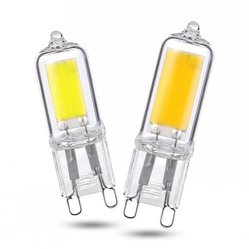 LEDLOCLB Ampoule LED G9 7W 9W 12W 15W 220V, 1 Pièce, Lampes En Verre,Blanc Chaud,G9 220V 7W